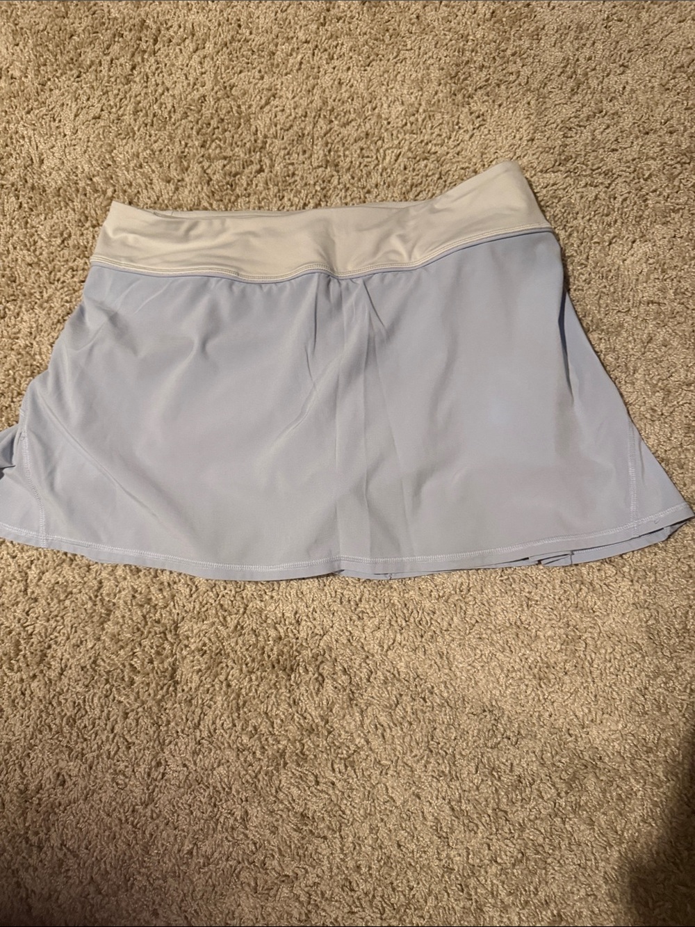 lululemon athletica Light Blue Skort with White Waistband